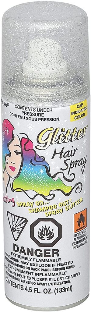 glitter hair spray