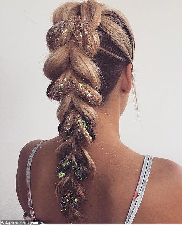 braid with glitter